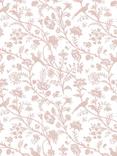 Laura Ashley Shepherds Purse Wallpaper, Dark Blush
