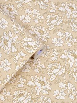 Laura Ashley Tamara Wallpaper, Gold - view 2, Gold