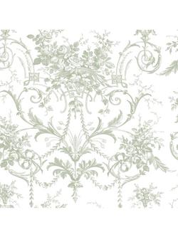 Laura Ashley Tuileries Wallpaper, Sage Green