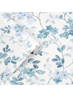 Laura Ashley Yewland Wallpaper, Seaspray - view 2, Seaspray