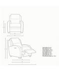 Parker Knoll Charleston II Power Recliner Leather Armchair, Madri Steel Leather
