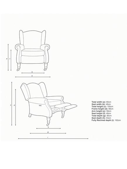 Parker Knoll Harrington Power Recliner Armchair - view 2, Berwick Check Teal