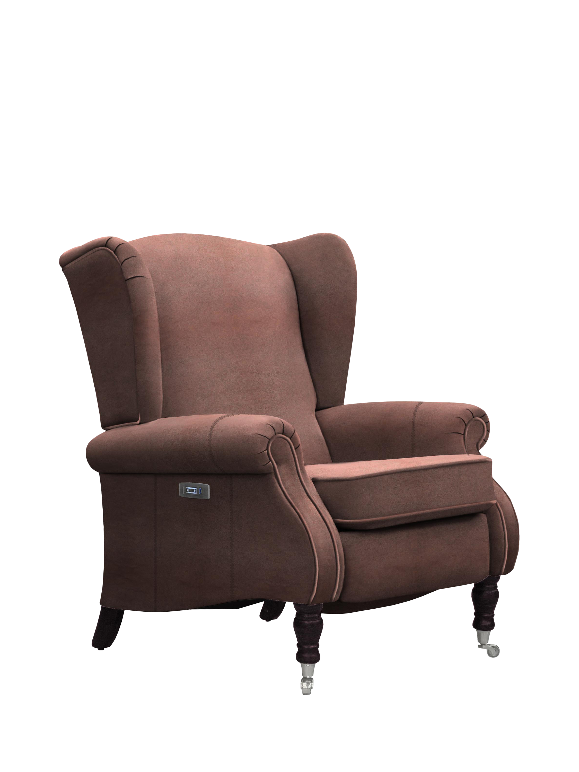Harrington Range, Parker Knoll Harrington Power Recliner Leather Armchair, Dallas Dark Brown