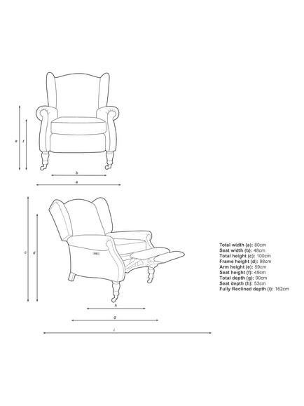 Parker Knoll Harrington Power Recliner Leather Armchair - view 2, Dallas Dark Brown