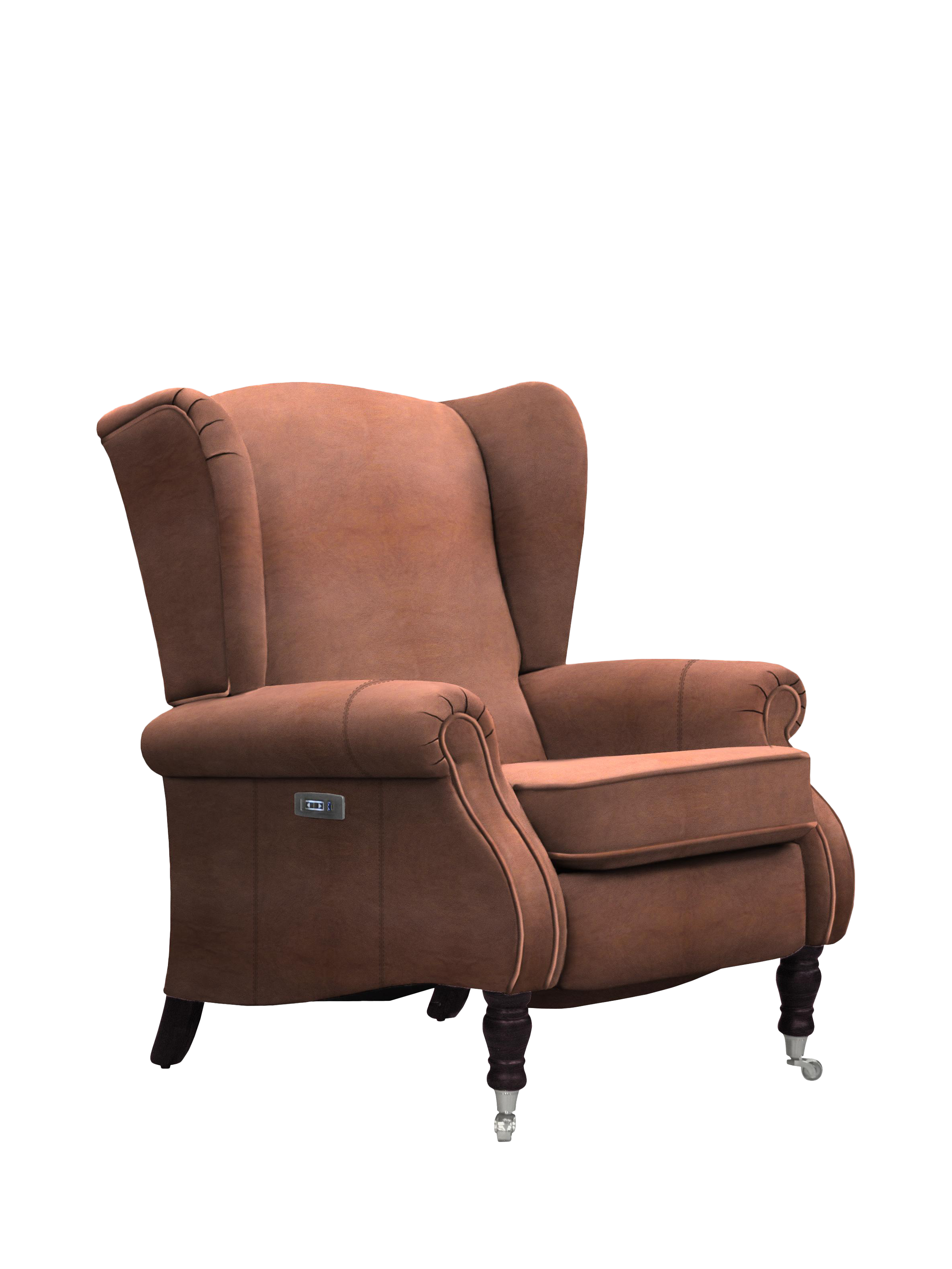 Harrington Range, Parker Knoll Harrington Power Recliner Leather Armchair, London Saddle