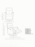 Parker Knoll Juni Swivel Recliner Chair, Edith Ec Natural