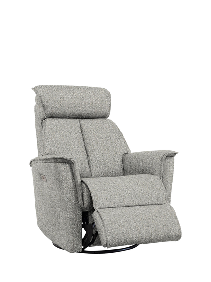 Parker Knoll Juni Swivel Recliner Chair, Edith Easy Clean Silver