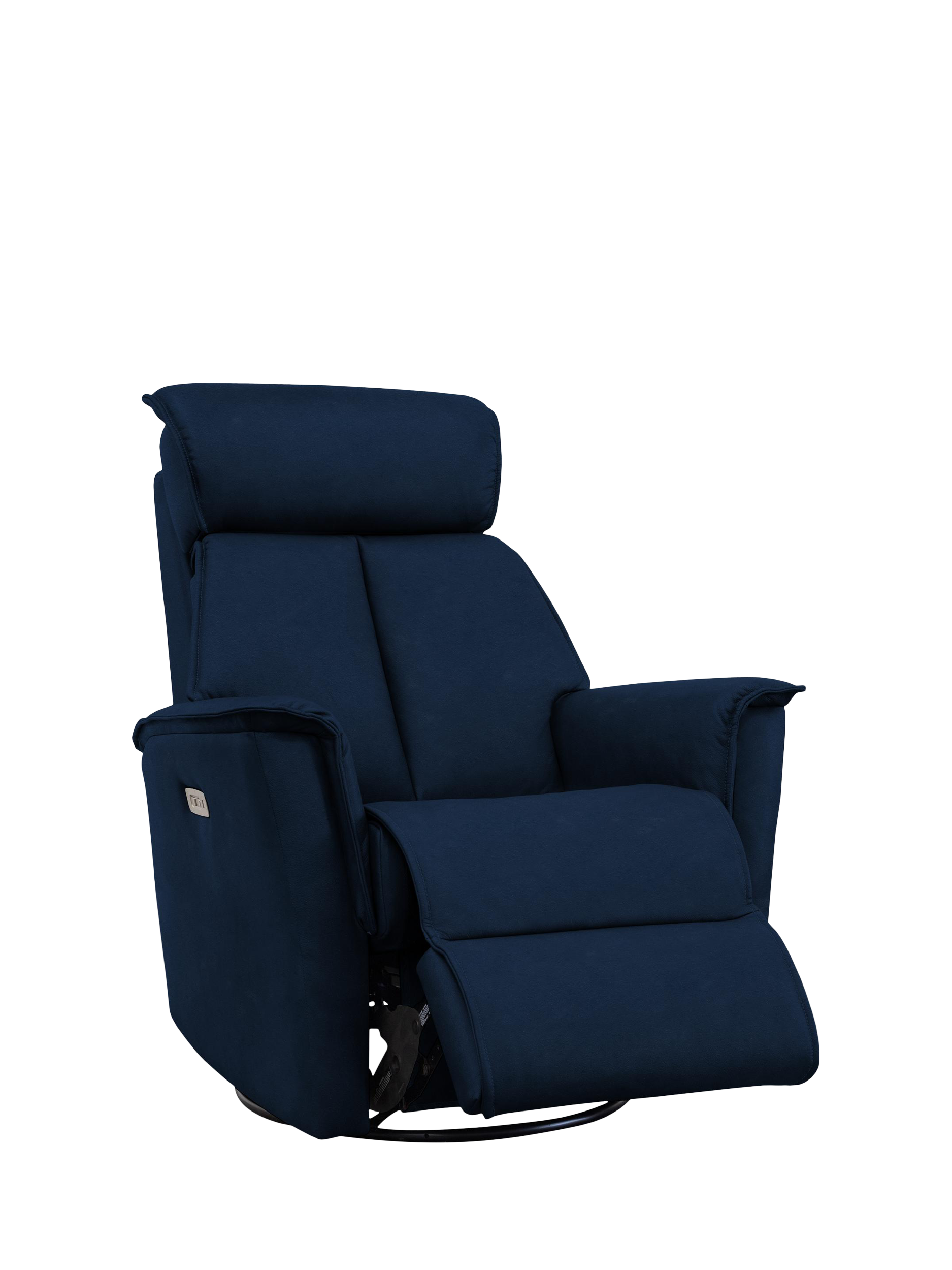 Juni Range, Parker Knoll Juni Swivel Recliner Chair, Velvet Navy