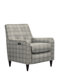 Parker Knoll Mid-Century Motion Armchair, Dark Leg, Berwick Check Grey