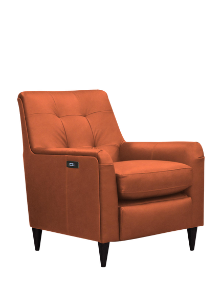 Parker Knoll Mid-Century Motion Armchair, Dark Leg, Easy Clean Plush Rust
