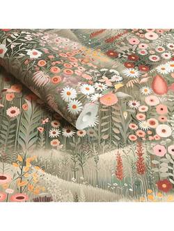 Graham & Brown Glenwhan Wildflower Spring Wallpaper - view 2, Dew