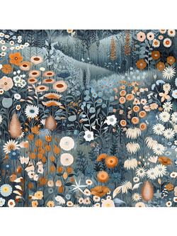 Graham & Brown Glenwhan Wildflower Spring Wallpaper, Midnight