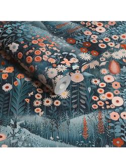 Graham & Brown Glenwhan Wildflower Spring Wallpaper - view 2, Midnight