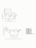 Parker Knoll Norton 150 Rise and Recline Leather Armchair, Madri Steel