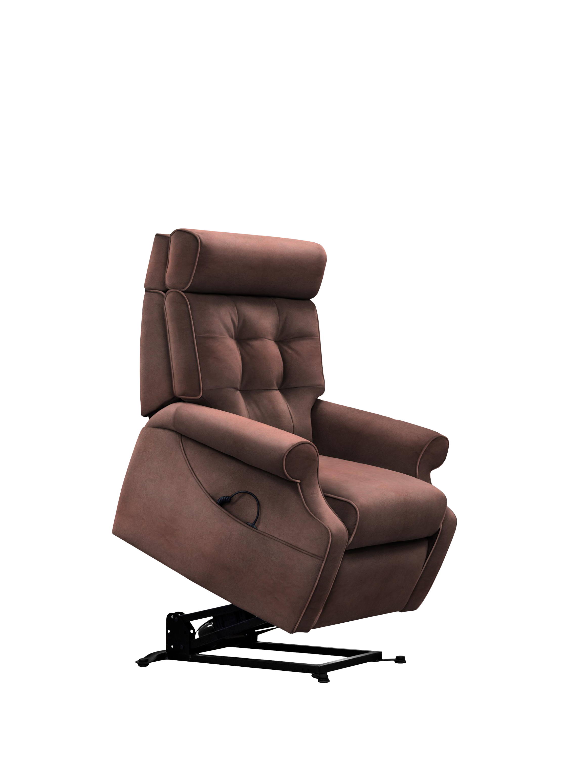 Norton Range, Parker Knoll Norton Rise and Recline Leather Armchair, Dallas Dark Brown