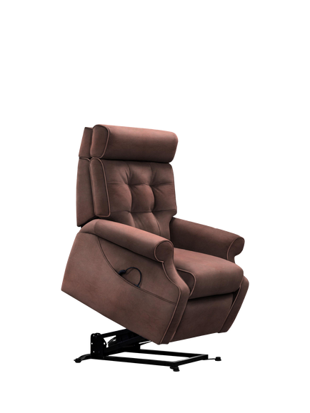 Parker Knoll Norton Rise and Recline Leather Armchair, Dallas Dark Brown