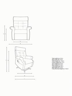 Parker Knoll Norton Rise and Recline Armchair - view 2, Contour Forest