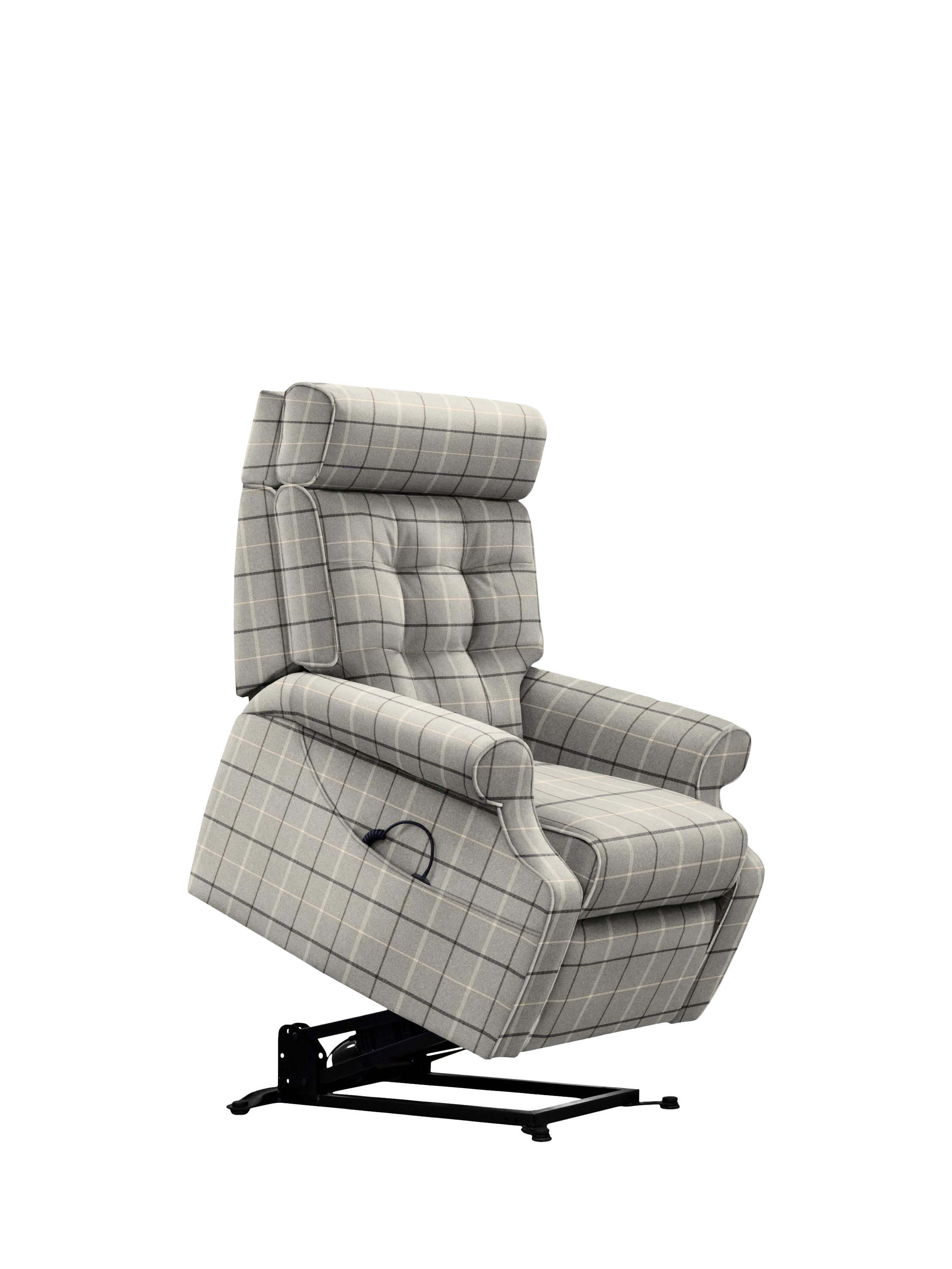 Norton Range, Parker Knoll Norton Rise and Recline Armchair, Berwick Check Grey