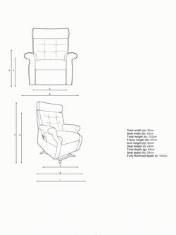 Parker Knoll Norton Rise and Recline Leather Armchair - view 2, Madri Olive