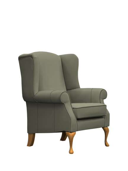 Parker Knoll Oberon Leather Armchair, Madri Olive Leather