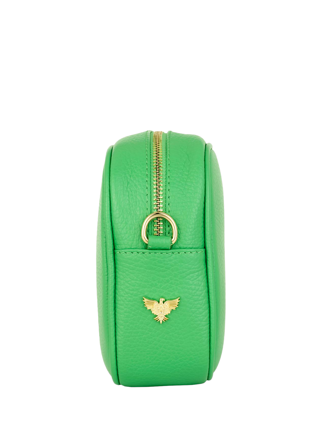 Product image 5 of 5, which shows Apatchy London Leather Crossbody Camera Bag, Bright Green