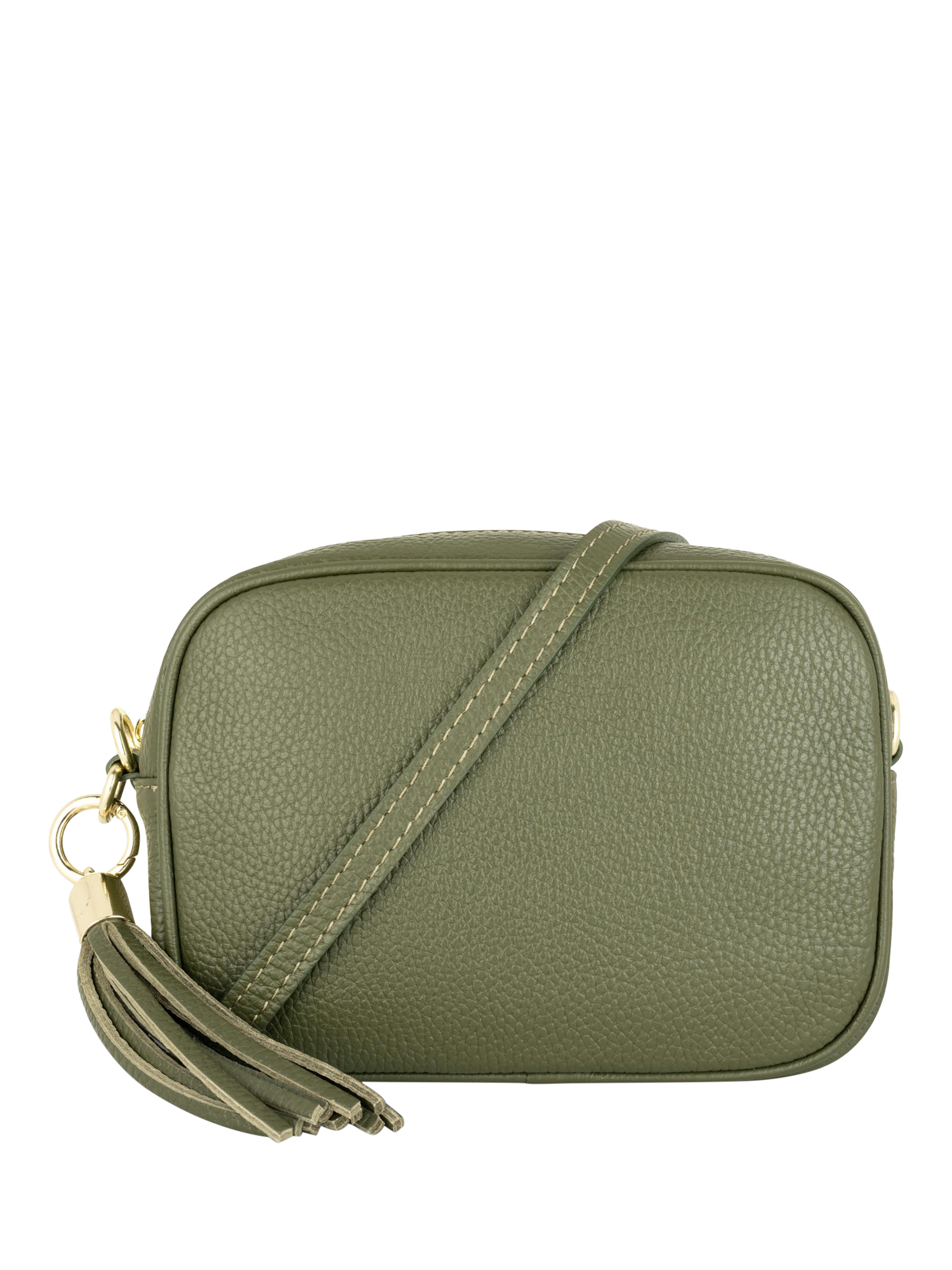 Product image 1 of 5, which shows Apatchy London Leather Crossbody Camera Bag, Olive Green