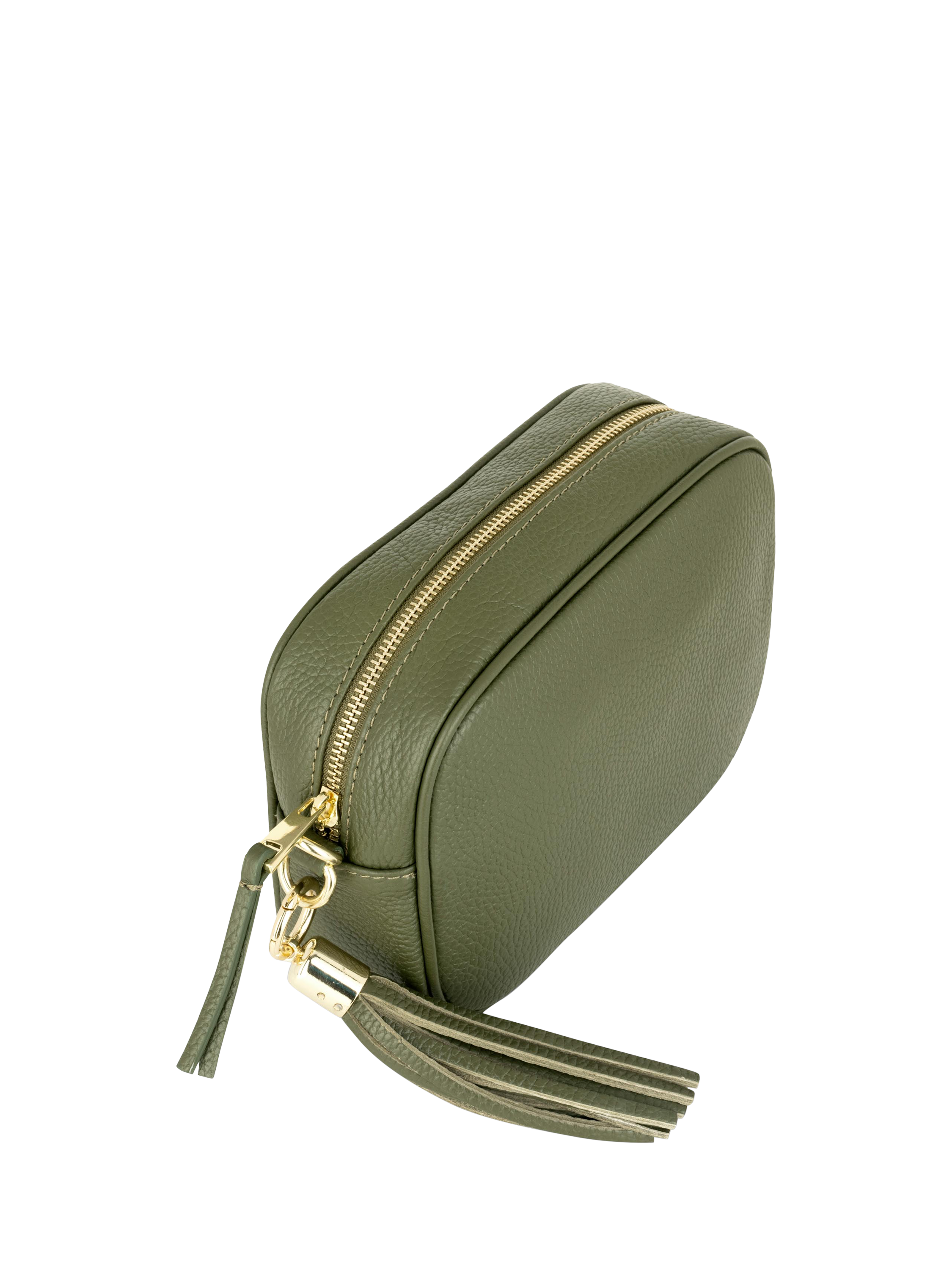 Product image 5 of 5, which shows Apatchy London Leather Crossbody Camera Bag, Olive Green