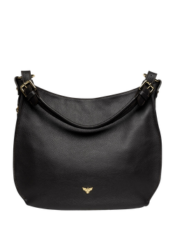 Apatchy London The Harriet Leather Hobo Bag, Black