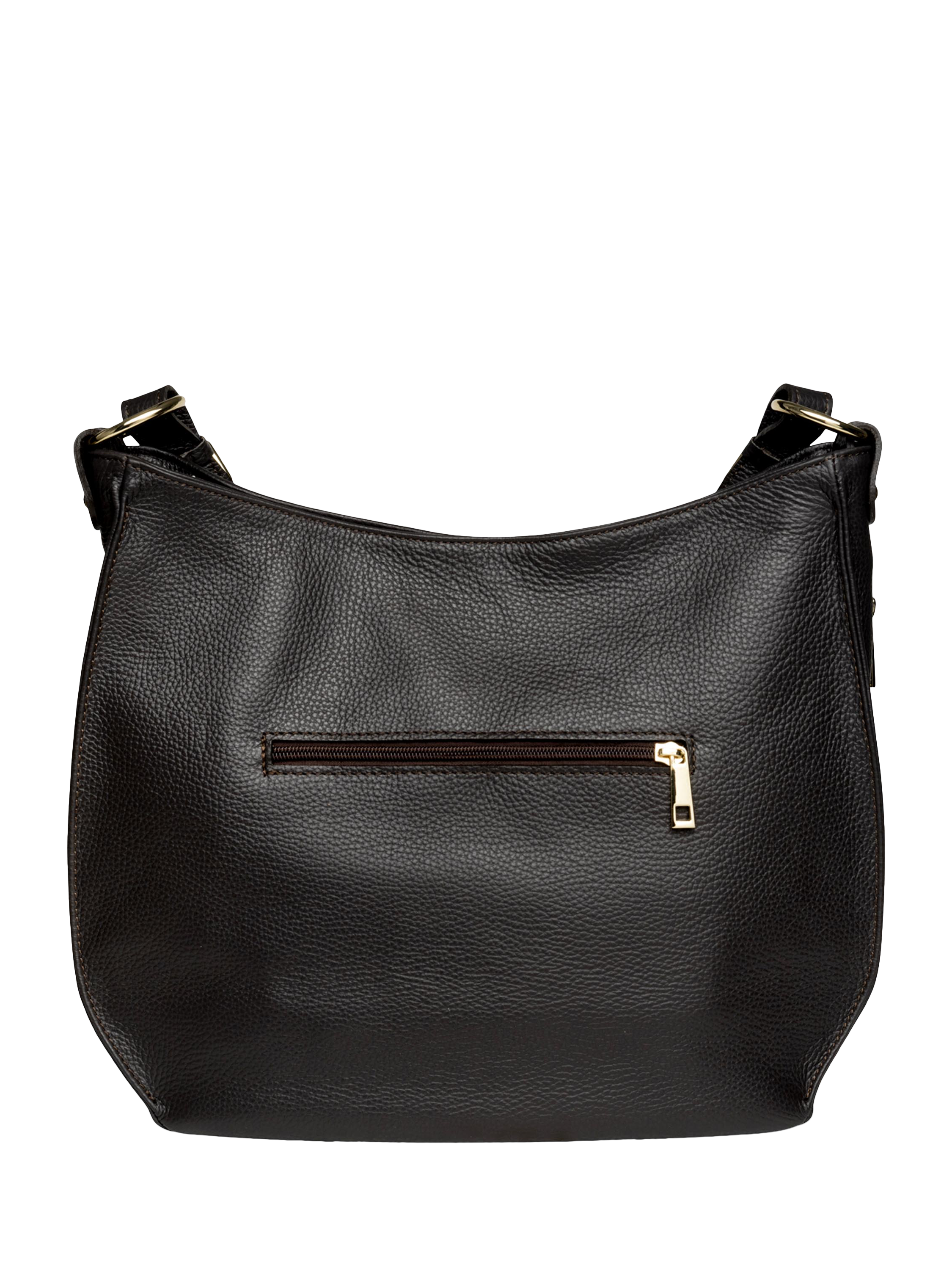 Product image 5 of 6, which shows Apatchy London Harriet Leather Hobo Bag, Black