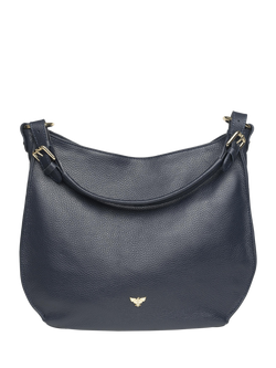 Apatchy London The Harriet Leather Hobo Bag, Navy