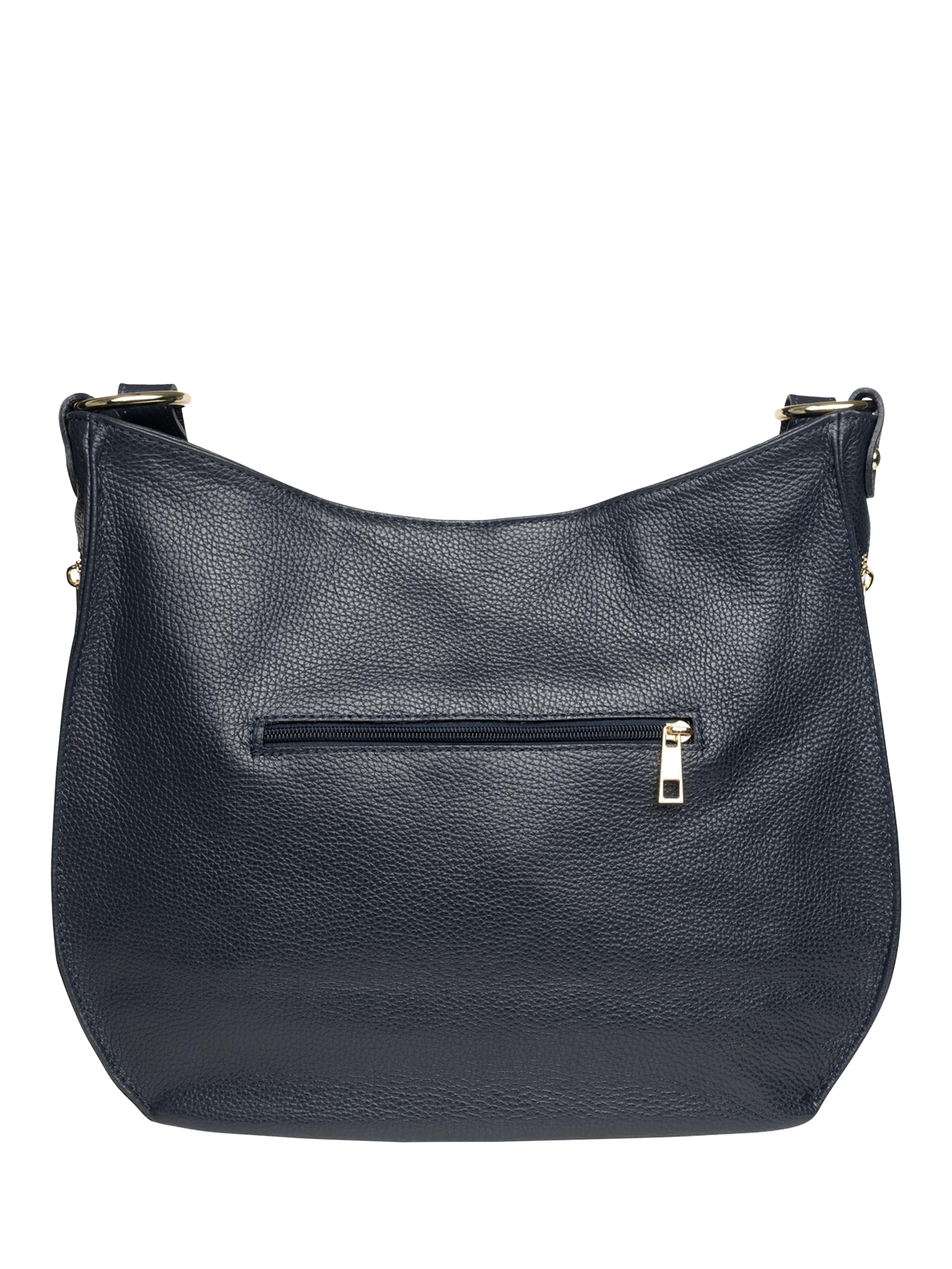 Product image 4 of 6, which shows Apatchy London The Harriet Leather Hobo Bag, Navy
