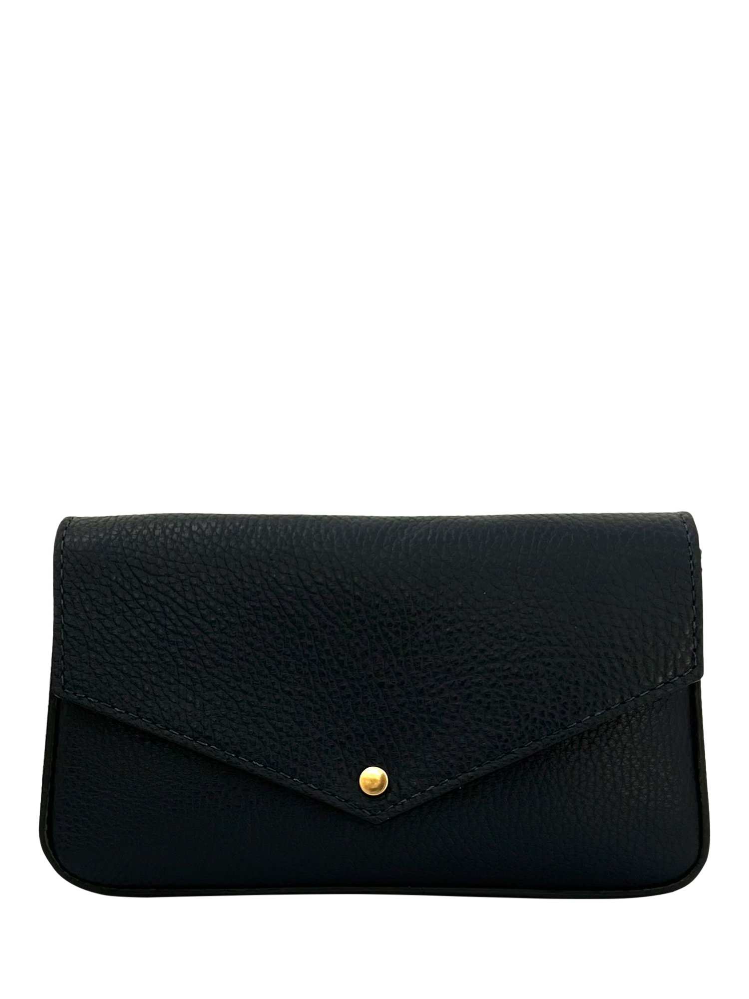 Product image 3 of 6, which shows Apatchy London Munro Leather Shoulder Bag, Black