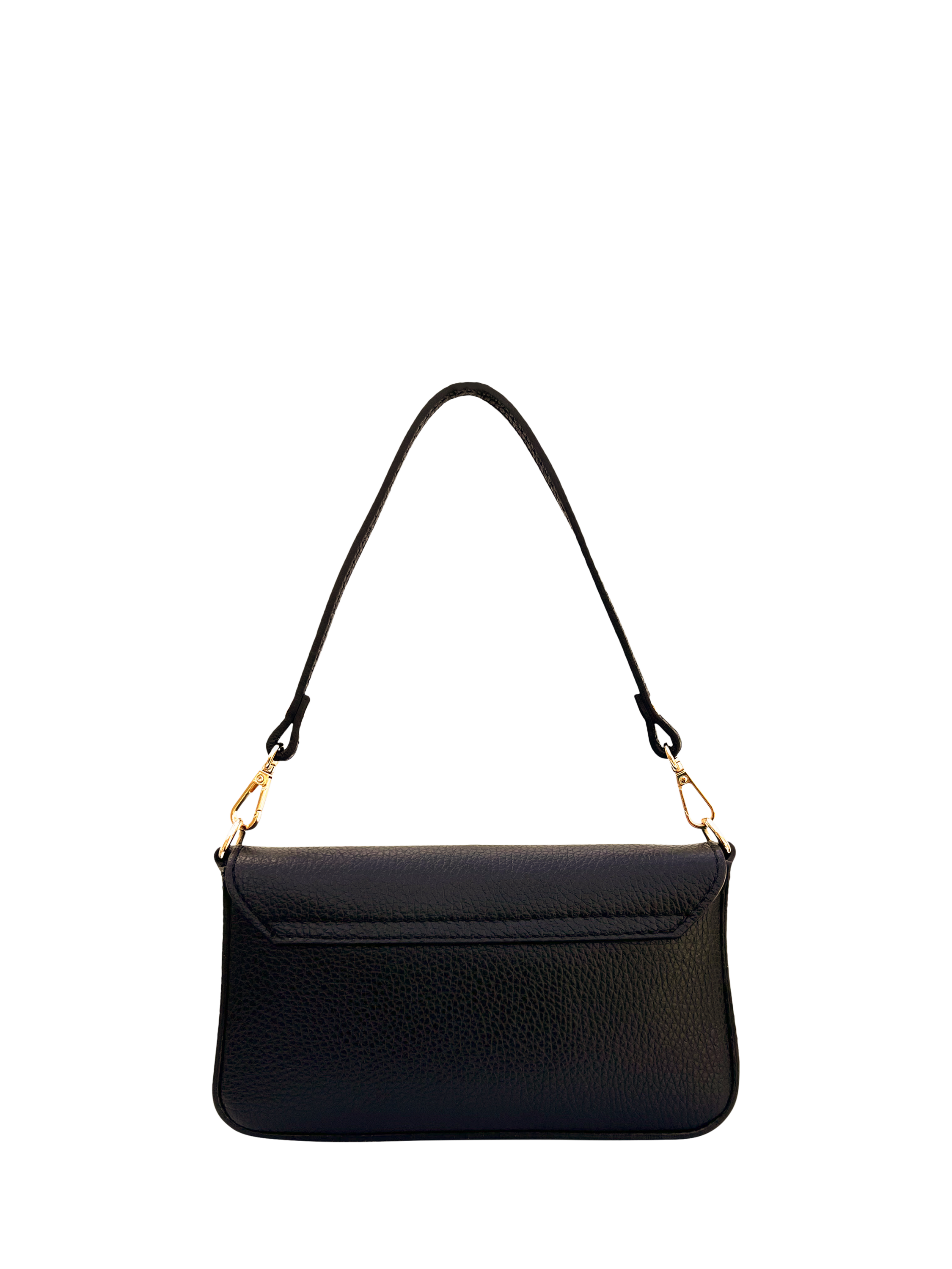 Product image 5 of 6, which shows Apatchy London Munro Leather Shoulder Bag, Black