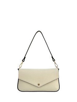 Apatchy London Munro Leather Shoulder Bag, Stone