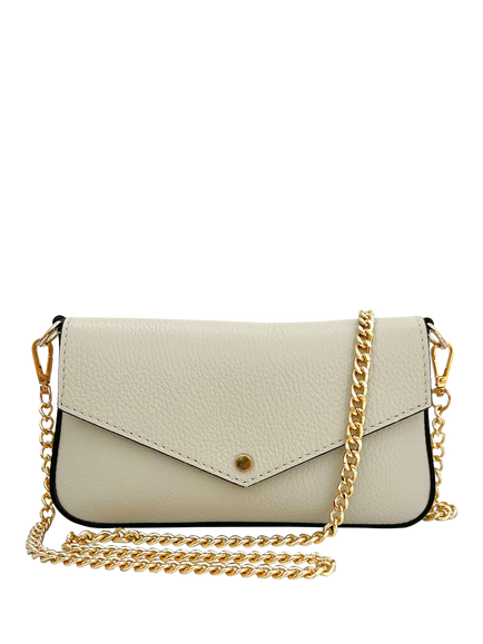 Apatchy London Munro Leather Shoulder Bag - view 2, Stone