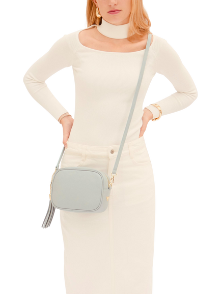 Apatchy London Leather Crossbody Camera Bag - view 2, Pale Blue