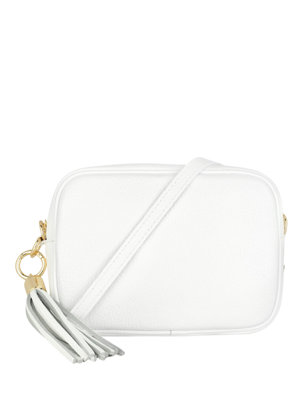 Apatchy London Leather Crossbody Camera Bag, White