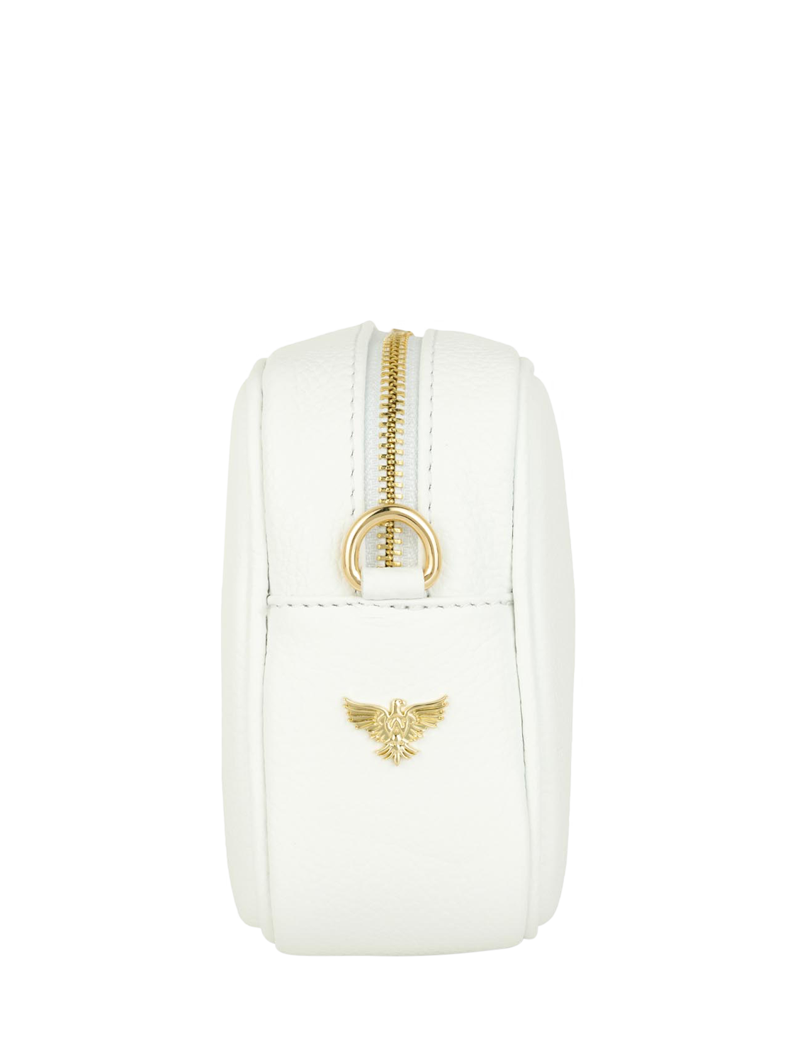 Product image 3 of 5, which shows Apatchy London Leather Crossbody Camera Bag, White