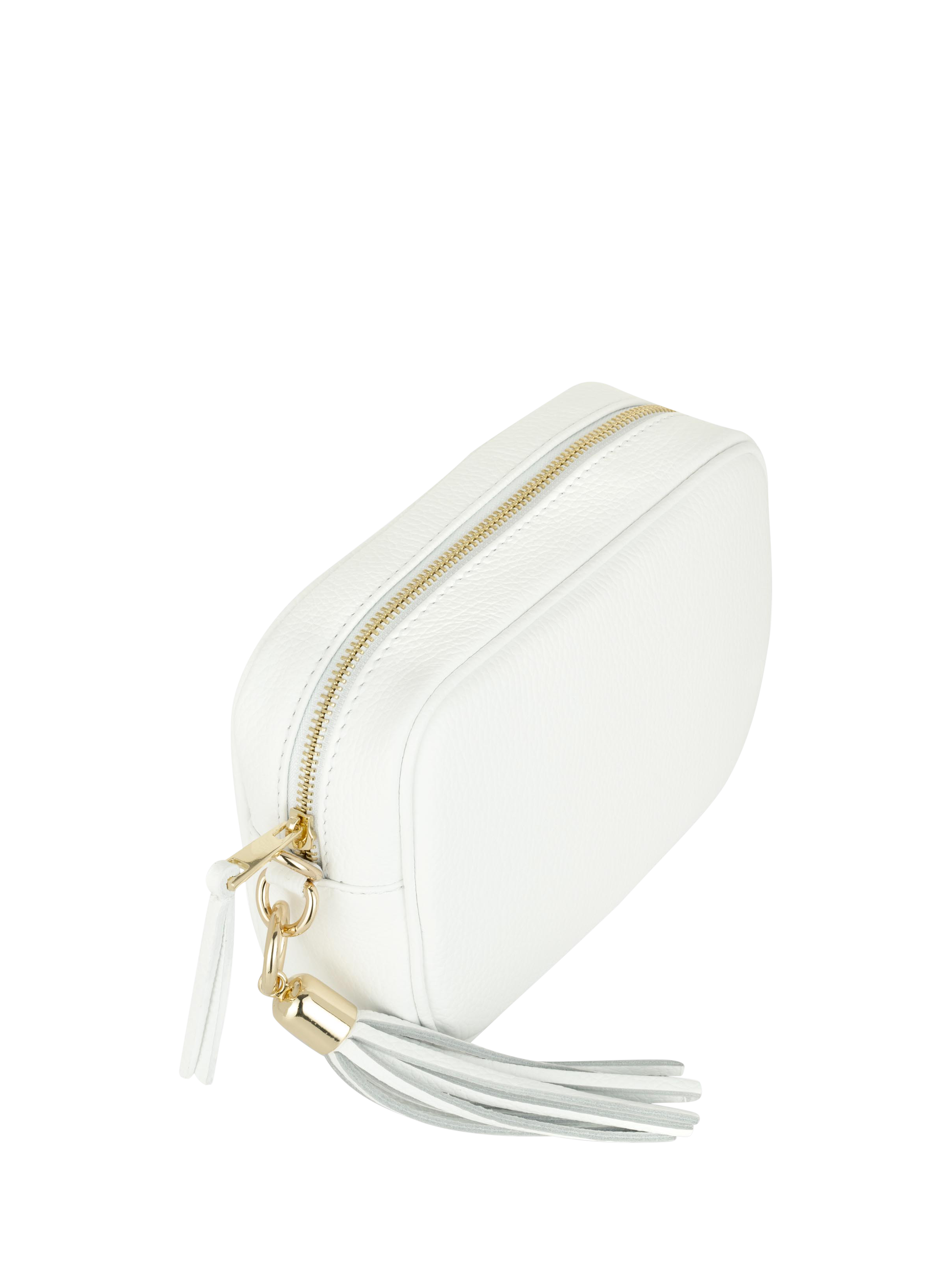 Product image 4 of 5, which shows Apatchy London Leather Crossbody Camera Bag, White