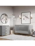 Little Seeds Haven Cotbed and 3-Drawer Changing Table Dresser, Grey