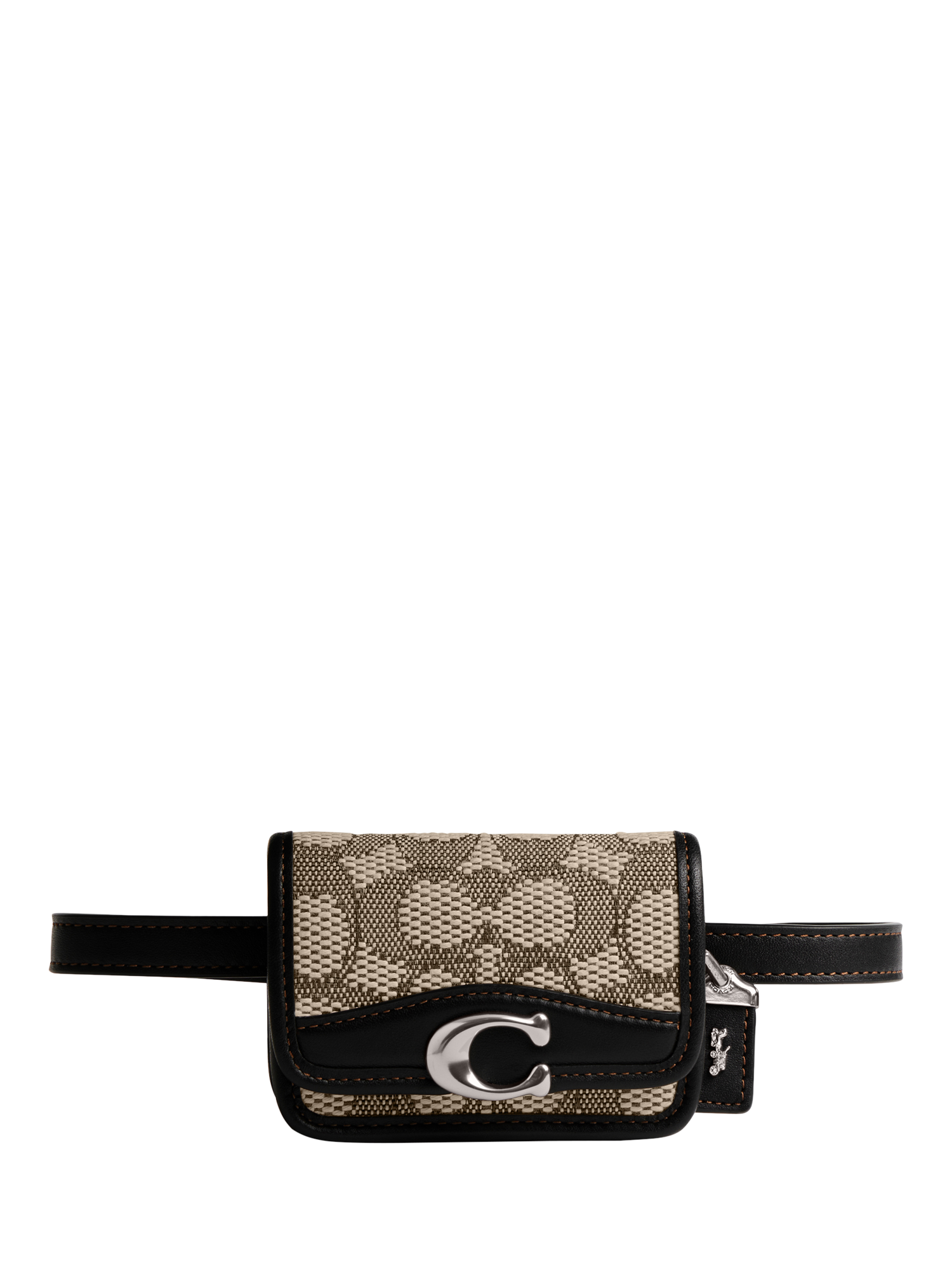 Coach Signature Jacquard Belt Bag, Brown/Black/Multi