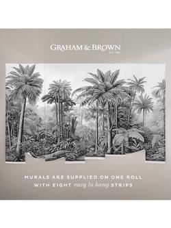 Graham & Brown Benmore Ridge Wallpaper Mural - view 2, Charcoal