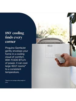 De'Longhi Pinguino AP98 GentleJet Air Conditioner, White & Ivory - view 2, White & Ivory