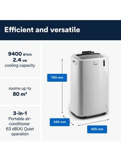 De'Longhi Pinguino EM82 Air Conditioner, White - view 2, White