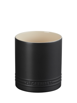 Le Creuset Stoneware Utensil Jar, 1.1L, Matte Black