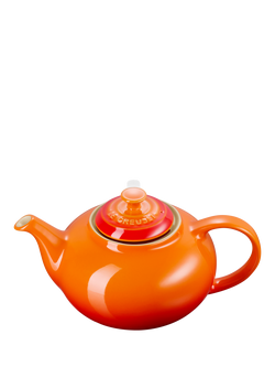 Le Creuset Stoneware Infuser Teapot,1.3L, Cerise - view 2, Volcanic