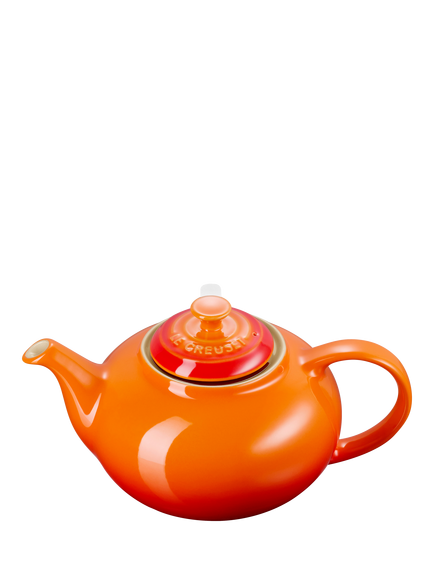 Le Creuset Stoneware Infuser Teapot,1.3L, Cerise - view 2, Volcanic
