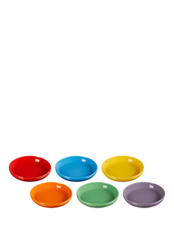 Le Creuset Stoneware Coupe Pasta Bowl, Set of 6, 22cm, Rainbow - view 2, Rainbow