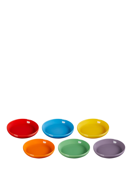 Le Creuset Stoneware Coupe Pasta Bowl, Set of 6, 22cm, Rainbow - view 2, Rainbow
