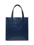 Ted Baker Crocon Croc Effect Large Icon Bag, Navy